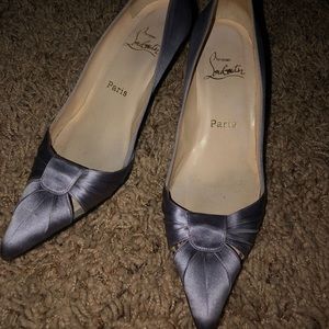 Louboutin Satin Lavender Heels EU Sz 36.5/US 6.5